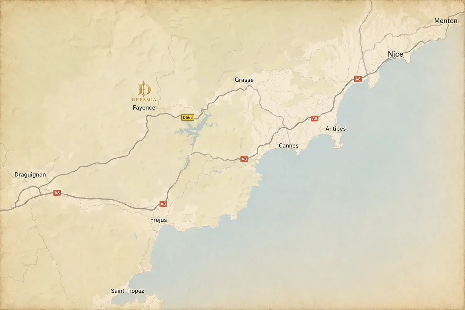 Carte du Domaine de Solarius — Tourrettes, Var